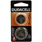 Duracell Electronics DL CR2016-B2PK 75mAh 3V Lithium Primary (LiMNO2) Watch/Electronic Coin Cell Batteries (DL2016B2PK) - 2 Pack Retail Card