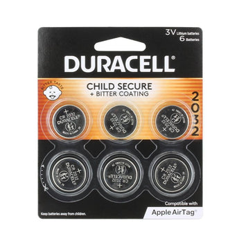 Duracell Duralock DL CR2032 (6PK) 225mAh 3V Lithium (LiMNO2) Watch/Electronic Coin Cell Batteries - 6 Pack Retail Card