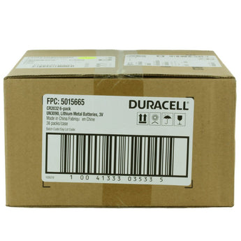 Duracell Duralock DL CR2032 (6PK) 225mAh 3V Lithium (LiMNO2) Watch/Electronic Coin Cell Batteries - Case of 36 x Retail Cards