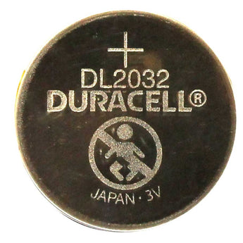 Duracell Duralock DL CR2032 225mAh 3V Lithium Primary (LiMNO2) Watch/Electronic Coin Cell Battery (DL2032BPK) - 1 Piece Retail Card
