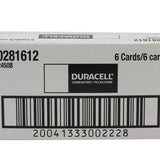 Duracell DL2450 Coin Cell Battery Box - 6 Retail Cards