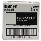 Duracell Ultra DL 245 1400mAh 6V Lithium Primary (LiMNO2) Digital Camera Battery (DL245BPK) - 1 Piece Retail Card