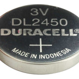 Duracell Duralock DL CR2450 620mAh 3V Lithium Primary (LiMNO2) Watch/Electronic Coin Cell Battery (DLCR2450) - Bulk
