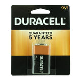 Duracell Coppertop Duralock MN1604-B1 9V 6LR61 Alkaline Battery with Snap Connectors (MN1604B1) - 1 Piece Retail Card