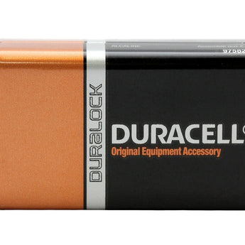 Duracell Coppertop Duralock MN1604-B1 9V 6LR61 Alkaline Battery with Snap Connectors (MN1604B1) - 1 Piece Retail Card