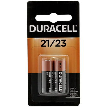 Duracell Security MN21-B2PK A23 21/23 12V Alkaline Button Top Batteries (MN21B2PK) - 2 Piece Retail Card