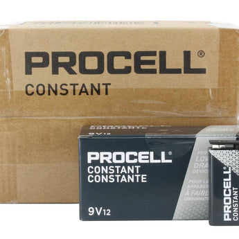 Duracell Procell PC1604 (72PK) 9V Alkaline Batteries with Snap Connectors (PC1604BKD) - Contractor Pack of 72 (6 x 12-Boxes)