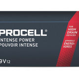 Duracell Procell Intense PX1604 (12PK) 9V Alkaline Batteries with Snap Connectors (PX1604BKD) - Contractor Pack of 12