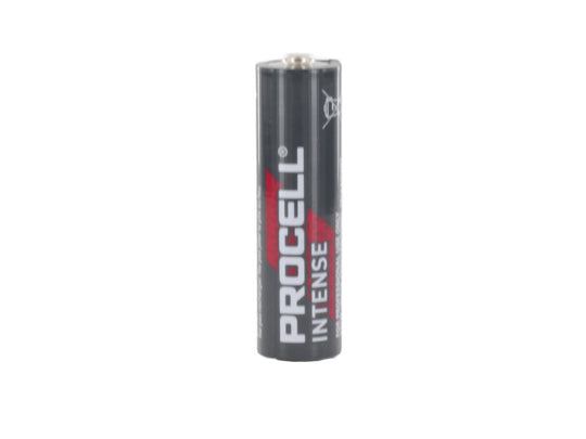 Duracell Procell Intense AA Button Top Batteries - Vertical View of Front Jacket
