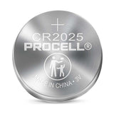 Duracell Procell CR2025 185mAh 3V Lithium (LiMnO2) Coin Cell Watch Battery (PC2025) - 1 Piece Tear Strip - Sold Individually