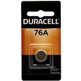 Duracell Duralock PX76A LR44 1.5V Alkaline Button Cell Battery - 1 Piece Retail Card