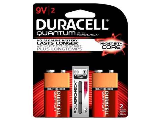 Duracell Quantum 9V - 2 Count Blister Pack