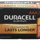 Duracell Quantum QU2400 AAA 1.5V Alkaline Button Top Battery - Contractor Pack - Priced Per Cell