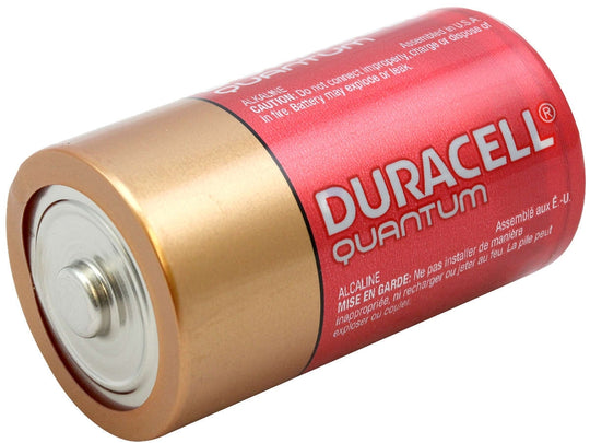 Duracell Quantum QU1300 D-cell 1.5V Alkaline Button Top Battery - Contractor Pack - Priced Per Cell