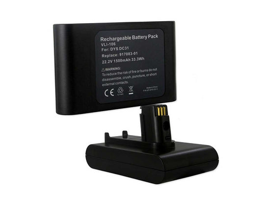 Empire VLI-106 1500mAh 22.2V Replacement Lithium Ion (Li-Ion) Battery for the Dyson DC31/DC35C Vacuum