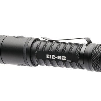 Powertac E12 Gen 2 Rechargeable LED Flashlight - 1300 Lumens - Includes 1 x 18650