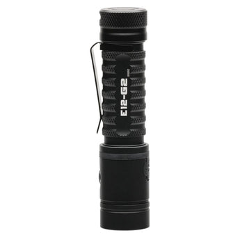 Powertac E12 Gen 2 Rechargeable LED Flashlight - 1300 Lumens - Includes 1 x 18650