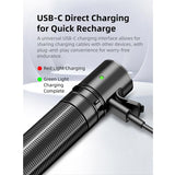 Klarus E2 Deep Pocket Carry USB-C Rechargeable LED Flashlight - CREE XHP35B HD - 1600 Lumens - Includes 1 x 18650