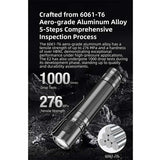 Klarus E2 Deep Pocket Carry USB-C Rechargeable LED Flashlight - CREE XHP35B HD - 1600 Lumens - Includes 1 x 18650