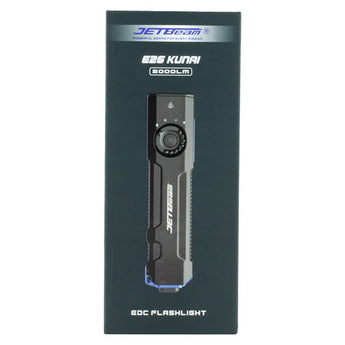 JETBeam E26 UV Kunai USB-C Rechargeable LED Flashlight - 2000 Lumens - Luminus SST40 - Uses Built-in 1700mAh Li-Poly Battery Pack - Military Grey, Military Green, Orange