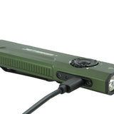 JETBeam E26 UV Kunai USB-C Rechargeable LED Flashlight - 2000 Lumens - Luminus SST40 - Uses Built-in 1700mAh Li-Poly Battery Pack - Military Grey, Military Green, Orange