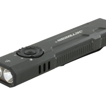 JETBeam E26 UV Kunai USB-C Rechargeable LED Flashlight - 2000 Lumens - Luminus SST40 - Uses Built-in 1700mAh Li-Poly Battery Pack - Military Grey, Military Green, Orange