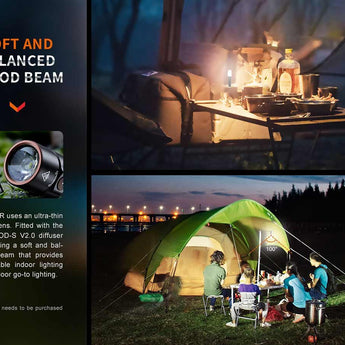 Fenix E35R USB-C Rechargeable LED Flashlight - Luminus SST70 - 3100 Lumens - Includes 1 x 21700