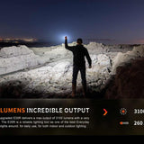 Fenix E35R USB-C Rechargeable LED Flashlight - Luminus SST70 - 3100 Lumens - Includes 1 x 21700