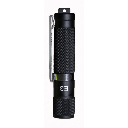 PowerTac E3 Keychain Light - Gen III - 140 Lumens - Cree XP-G R5 LED - Black - Uses 1 x AAA
