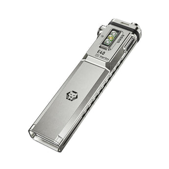 RovyVon Angel Eyes E40 USB-C Rechargeable EDC LED Flashlight - 3600 Lumens - 650nm Red Side Light - 365nm UV Side Light - Uses Built-in 3000mAh Li-ion Battery Pack - Choice of Color