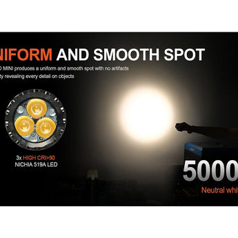 Acebeam E70 Mini LED Flashlight - Nichia 519A - 2000 Lumens - Uses 1 x 18650
