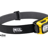 Petzl Swift RL LED Headlamp - 1100 Lumens - Includes 1 x USB-C Rechargeable 2350mAh Li-ion Battery - Black and Yellow