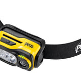 Petzl Swift RL LED Headlamp - 1100 Lumens - Includes 1 x USB-C Rechargeable 2350mAh Li-ion Battery - Black and Yellow