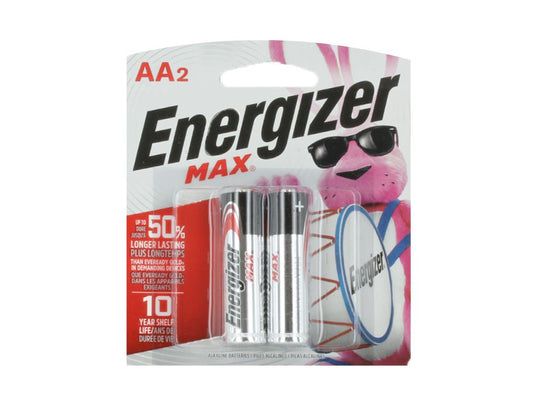 Energizer Max E91 Alkaline AA 2 Pack - Blister Pack