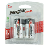 Energizer Max E93-BP-2 C-cell Alkaline Button Top Battery - 2 Piece Retail Card