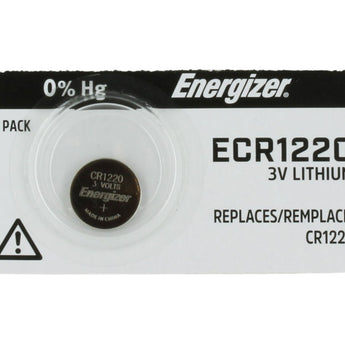 Energizer ECR1220 40mAh 3V Lithium Primary (LiMNO2) Coin Cell Battery - 1 Piece Tear Strip, Sold Individually
