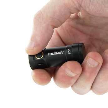 Folomov EDC-C2 LED Flashlight - CREE XT-E - 525 Lumens - Includes 1 x 3.7V 14300