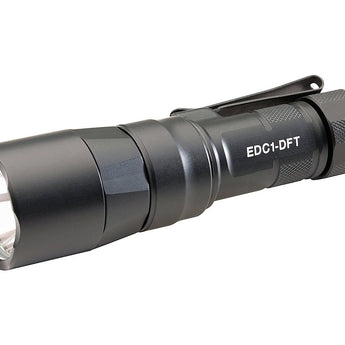 SureFire EDC1-DFT High-Candela Dual Fuel LED Flashlight - 650 Lumens - Includes 1 x 18350 - Black, Gray, or Tan
