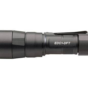 SureFire EDC1-DFT High-Candela Dual Fuel LED Flashlight - 650 Lumens - Includes 1 x 18350 - Black, Gray, or Tan