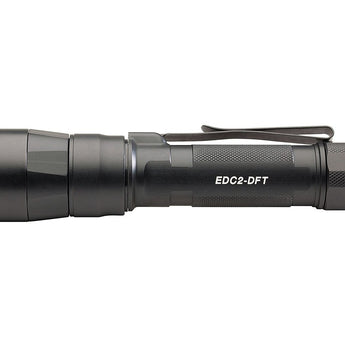 SureFire EDC2-DFT High-Candela Dual Fuel LED Flashlight - 700 Lumens - Includes 1 x 18650 - Black, Gray, or Tan