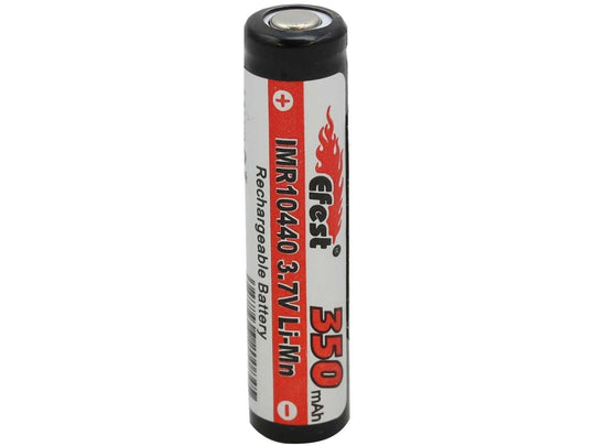 Efest 3145 IMR 10440 350mAh 3.7V Unprotected Lithium Manganese (LiMn2O4) Flat Top Batteries - Boxed, 2-Pack