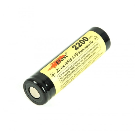 Efest 3975 18650 2200mAh 3.7V Unprotected Lithium Ion (Li-ion) Flat Top Battery - Boxed