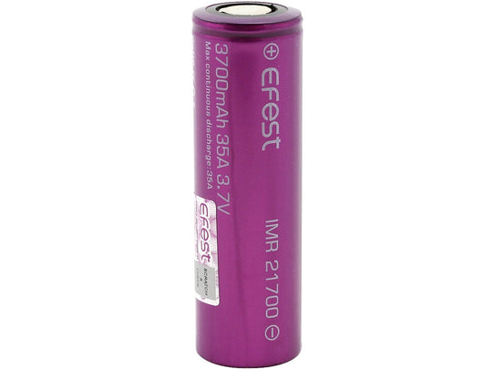 Efest 4549 IMR 21700 3700mAh 3.7V Unprotected High-Drain 35A Lithium Ion (Li-ion) Flat Top Battery - Boxed