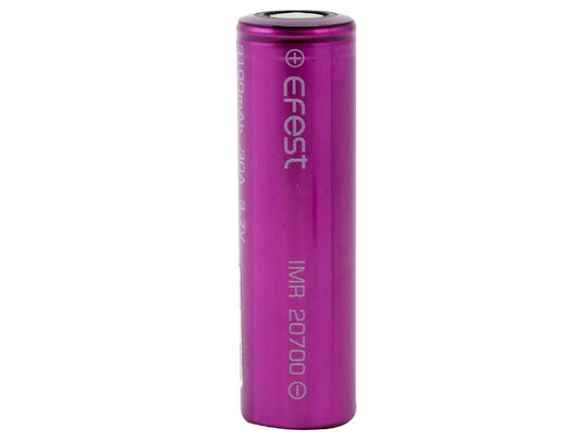 Efest 4551 IMR 20700 3100mAh 3.7V Unprotected High Drain 30A Lithium Manganese (LiMn2O4) Flat Top Battery - Boxed
