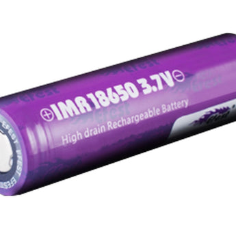 Efest Purple 4337 IMR 18650 3100mAh 3.7V Unprotected High-Drain 20A Lithium Manganese (LiMn2O4) Flat Top Battery - Boxed