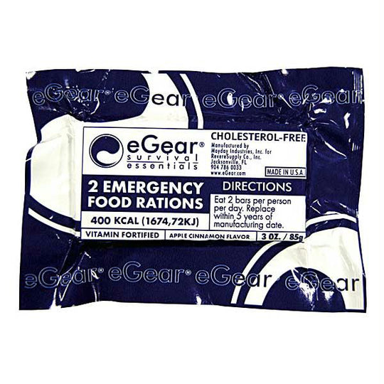 eGear Survival Essentials - Emergency Food Bar 2-pk