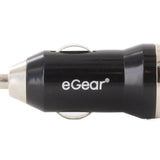 eGear 700mA USB Car Adapter - Black