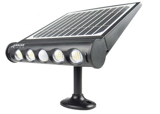 Wagan EL8567 In and Out Solar Wall Light - 1000 Lumens - Uses Built-in Li-ion Battery Pack