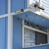 Wagan EL8567 In and Out Solar Wall Light - 1000 Lumens - Uses Built-in Li-ion Battery Pack