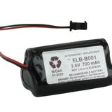 ELB-B001 3.6V 900mAh NiCd Replacement Battery Pack for Lithonia or Unitech Emergency and Exit Signs